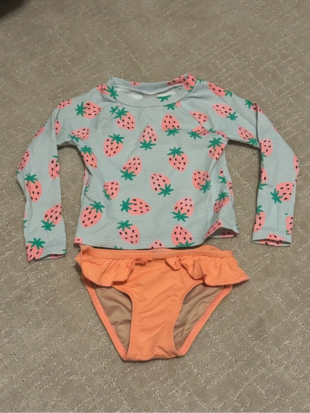 Carter Old Navy Toddler Baby Girl Swimsuit Bundle Rash Guard Bikini 2T